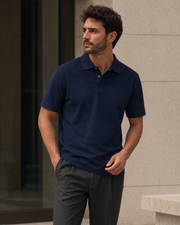 NORVEN Origin Structured Polo in White