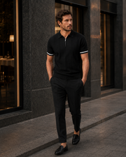 NORVEN Ascent Zip Polo workday styling editorial