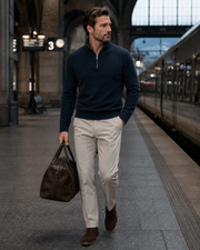 NORVEN Ascent Half-Zip Knit lifestyle editorial