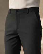 NORVEN Ascent Tailored Trouser in Charcoal, waistband and pocket construction