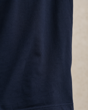 NORVEN Origin Heavyweight Tee in Deep Navy, fabric texture detail