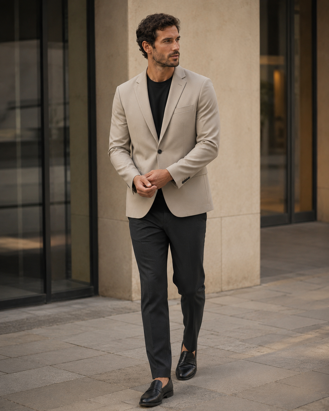 NORVEN Elevate Blazer in Beige