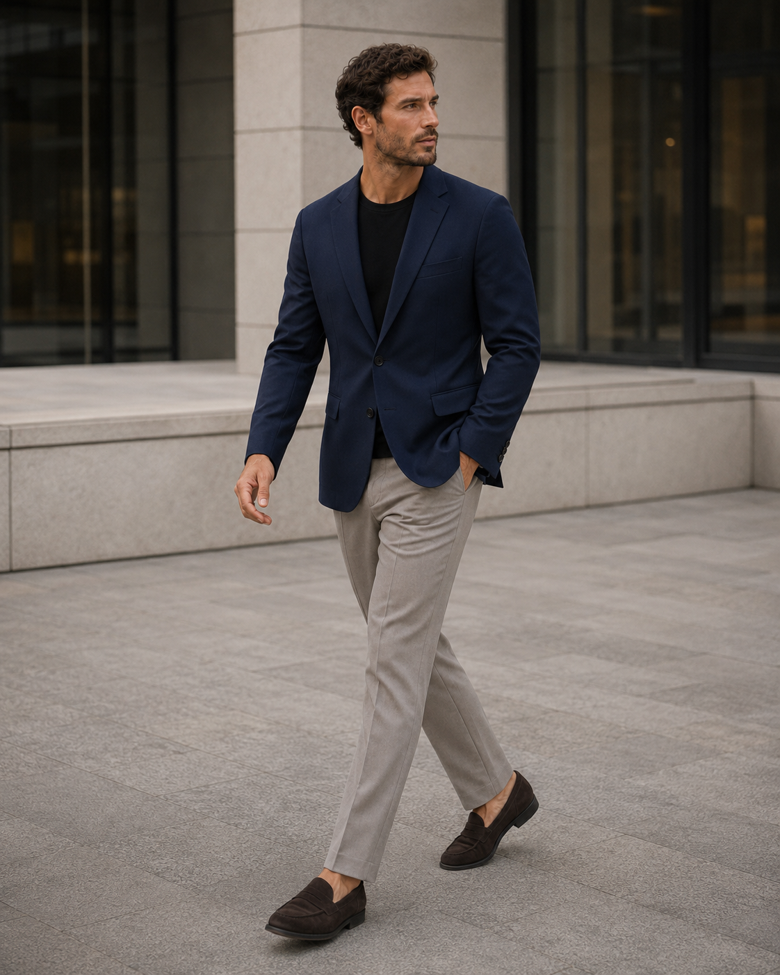 NORVEN Elevate Blazer in Deep Navy