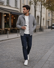 NORVEN Horizon Lightweight Jacket in Grey, weekend styling